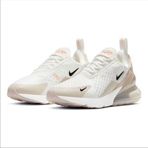 WOMENS NIKE AIR MAX 270 Sneaker White/Desert Sand